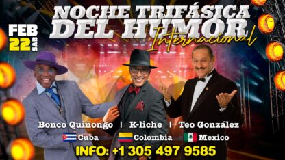 Noche trifásica del humor internacional
